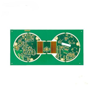 Acquistare Rigid Flex PCB, ENIG Surface Finish PCB Design with Green Solder Mask Color and 1oz Copper Thickness online manufacture